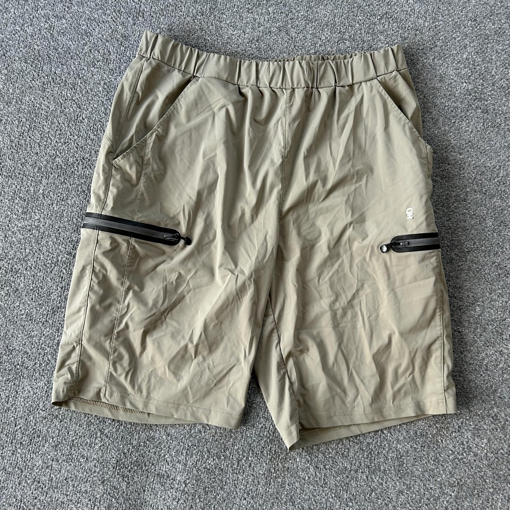 Little Donkey Andy Shorts Mens XL Beige Hiking Quick Dry Stretch Zip Pockets